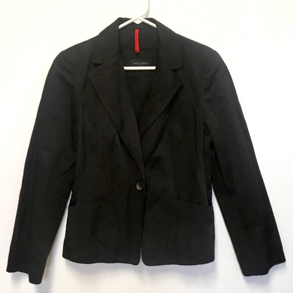 Piazza Sempione Woman's Blazer Black Size 8M (44) - Picture 1 of 8